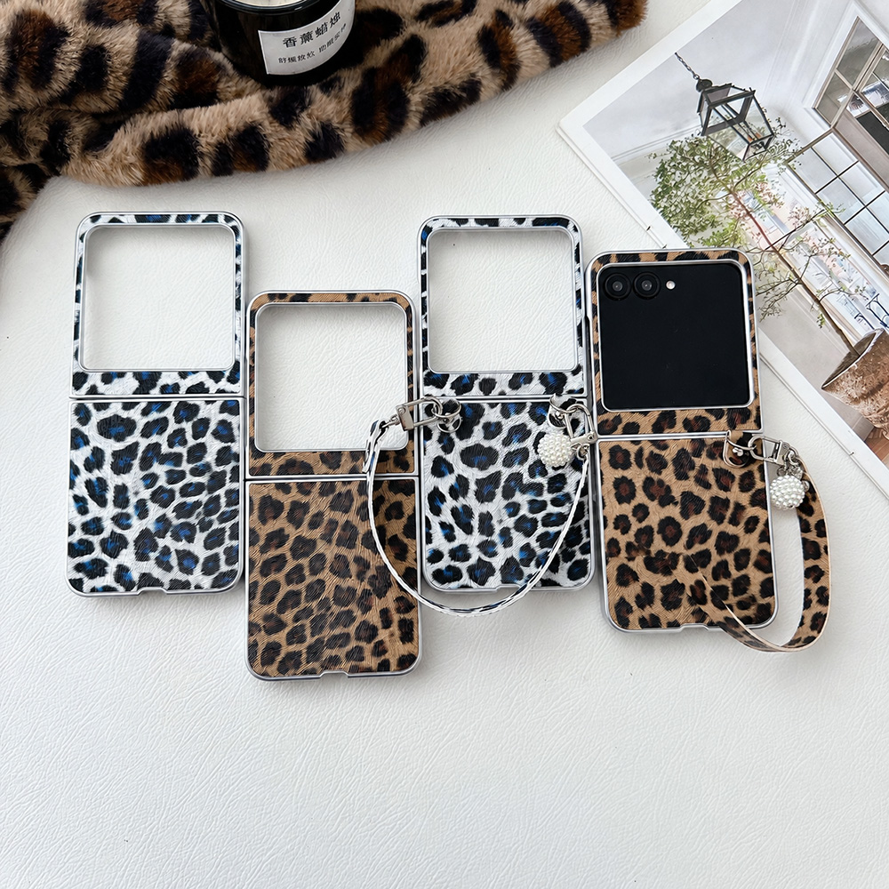 Luxury Lifestyle Men - Leopardenmuster Klappbare Handyhülle für Motorola Razr