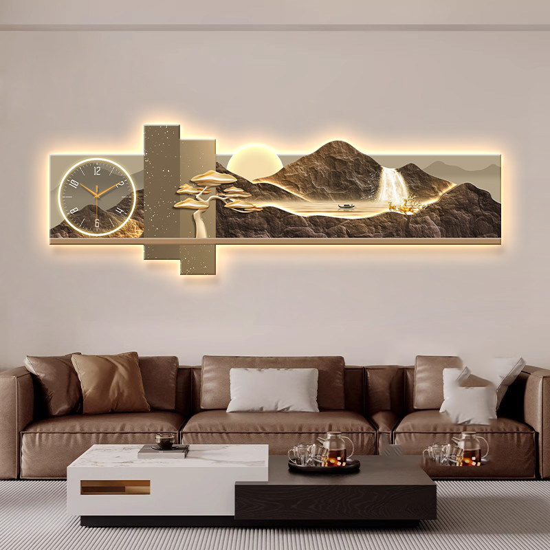 Luxury Lifestyle Aesthetics - Große Kunst-Wanduhr Luxuriöse Moderne Uhr für