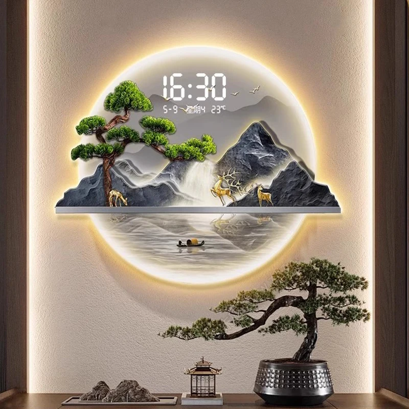 Luxury Lifestyle Aesthetics - Wanduhren im chinesischen Stil, moderne ästhetische