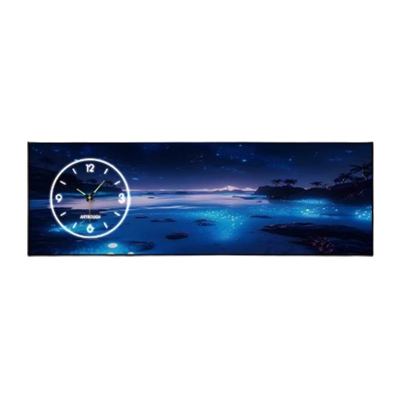 Luxury Lifestyle Aesthetics - Smartlife Wanduhr, großes Luxusdesign, nordischer sprachaktivierter