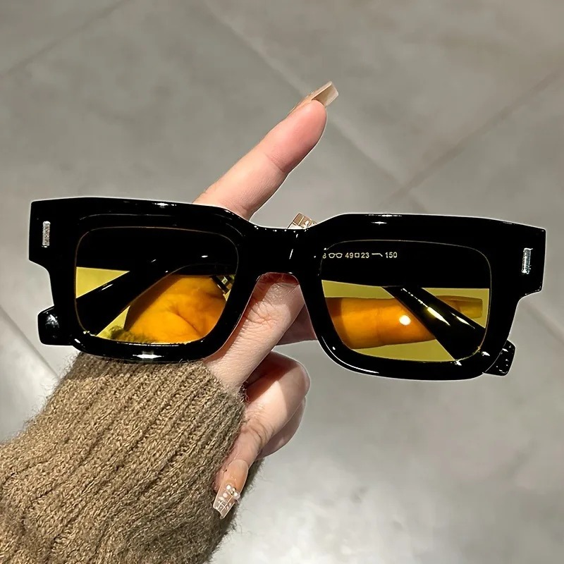 Luxuriöse Rechteckige Sonnenbr – Luxury Lifestyle Men Bewertung und Preis