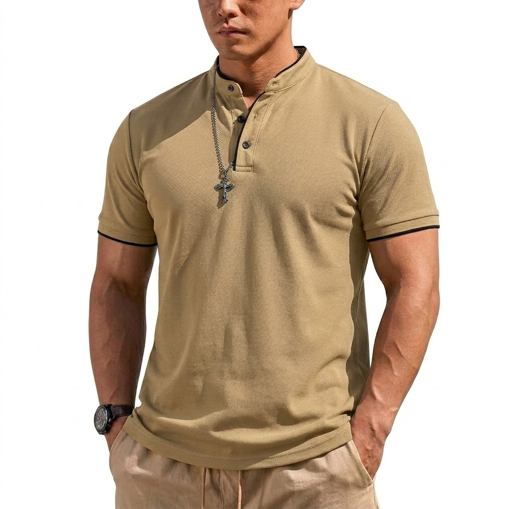 Sommer Kurzarm Henley-Shirt He – Luxury Lifestyle Men Bewertung und Preis
