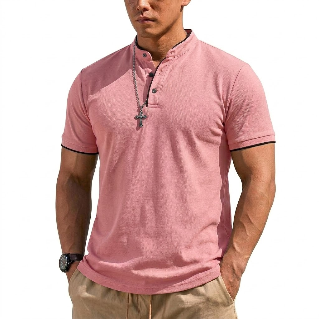 Sommer Kurzarm Henley-Shirt He – Luxury Lifestyle Men Bewertung und Preis